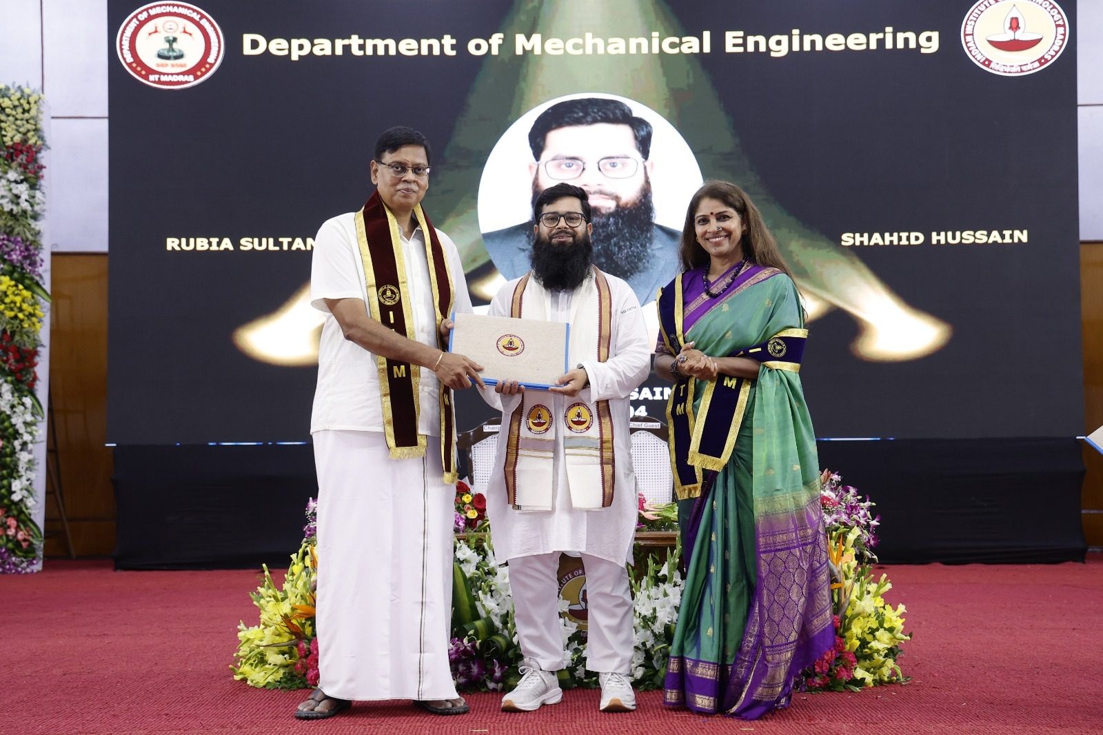 PhD hooding · IIT Madras convocation